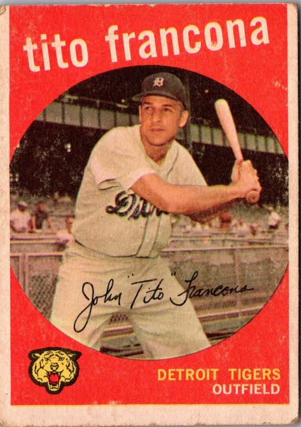 1959 Topps Tito Francona #268B GOOD