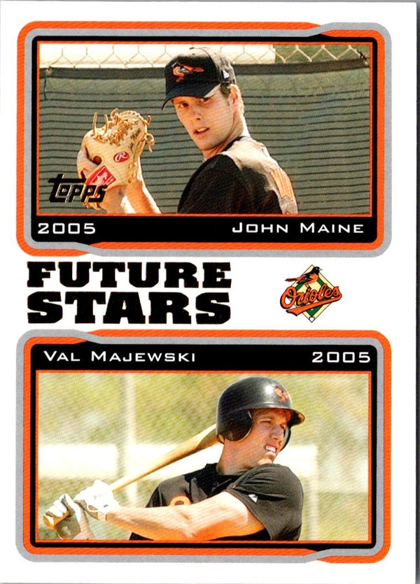 2005 Topps John Maine/Val Majewski #327