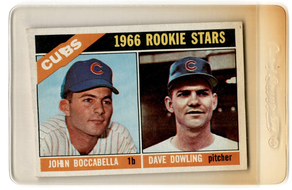 1966 Topps Cubs Rookies - John Boccabella/Dave Dowling #482 Rookie EX