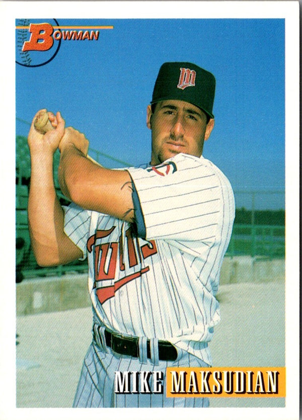 1993 Bowman Mike Maksudian #297 Rookie