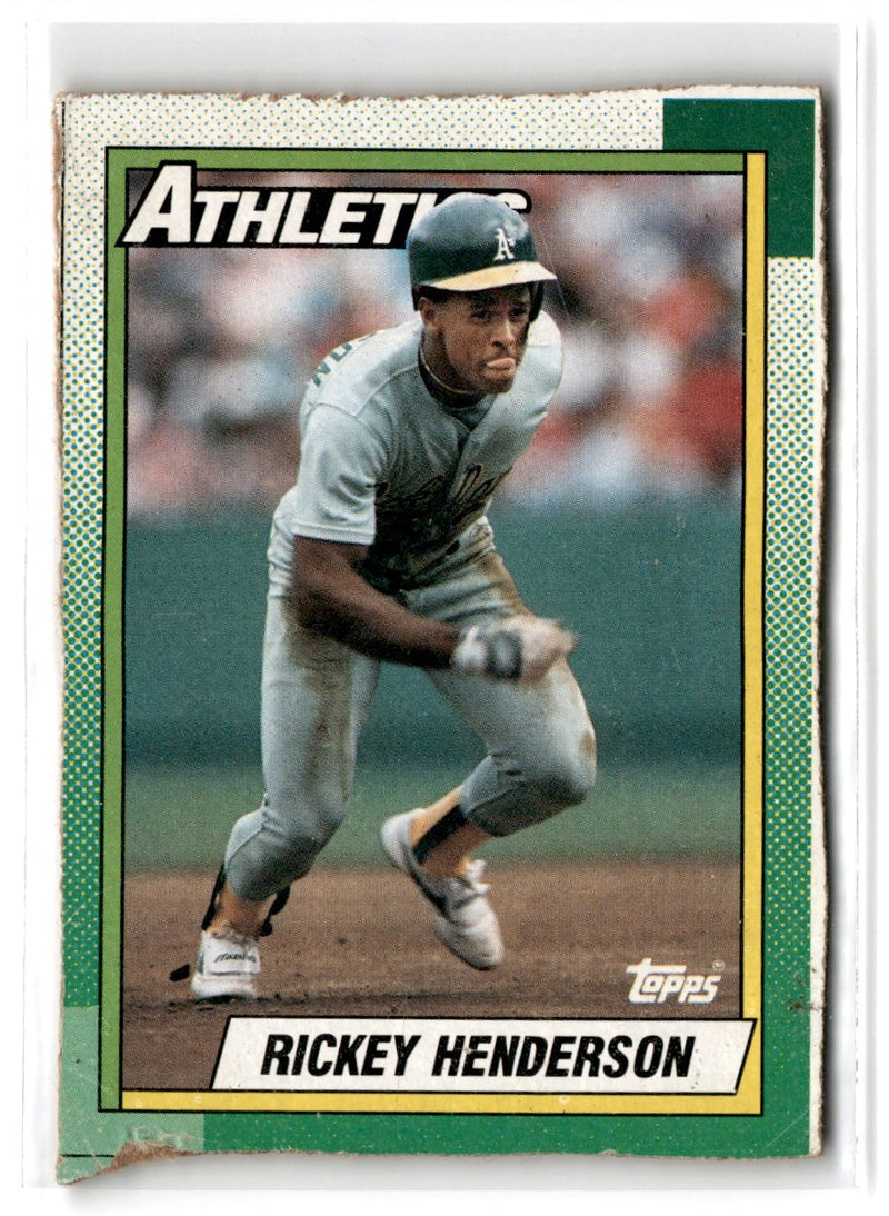 1989 Topps Wax Box Cards Rickey Henderson