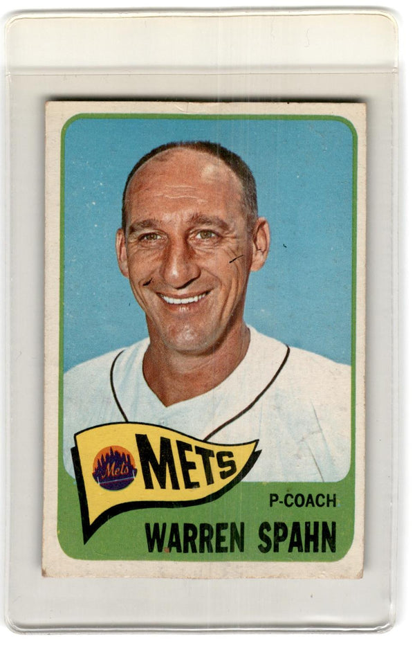 1965 Topps Warren Spahn #205 EX