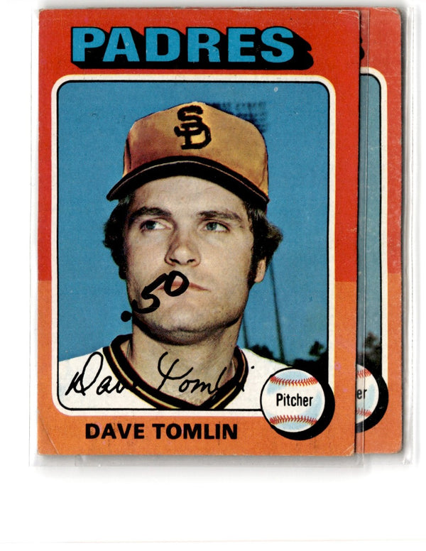 1975 Topps Dave Tomlin #578 Rookie VGEX