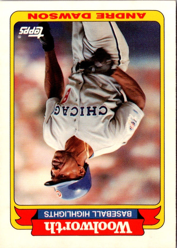 1991 Topps Woolworth Baseball Highlights Andre Dawson #9