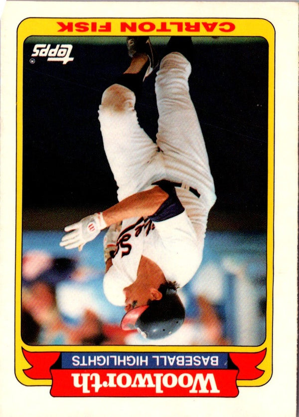 1991 Topps Woolworth Baseball Highlights Carlton Fisk #12