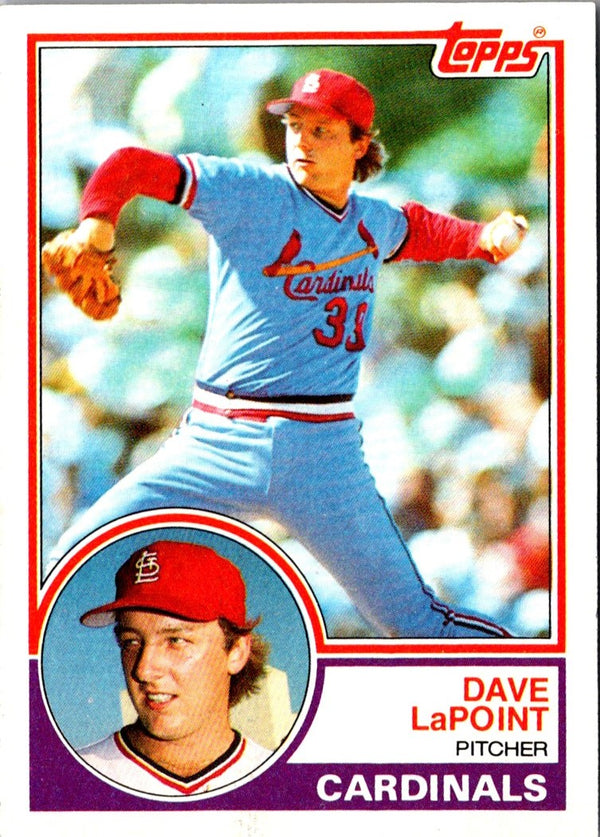 1983 Topps Dave LaPoint #438 Rookie NM-MT