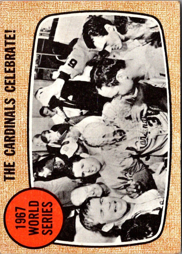 1968 Topps 1967 World Series Summary - The Cardinals Celebrate! #158 VG-EX