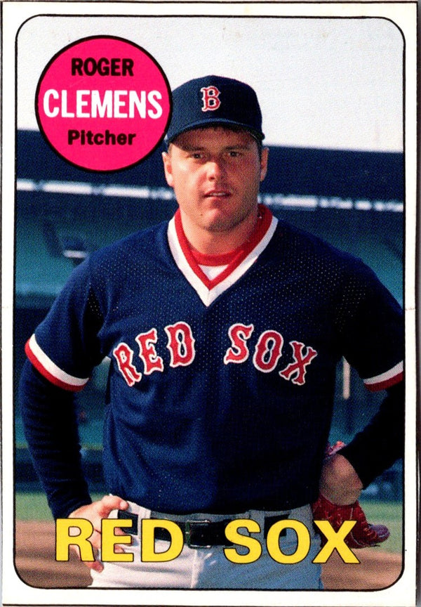 1990 Baseball Card Magazine '69 Topps Replicas Roger Clemens #56