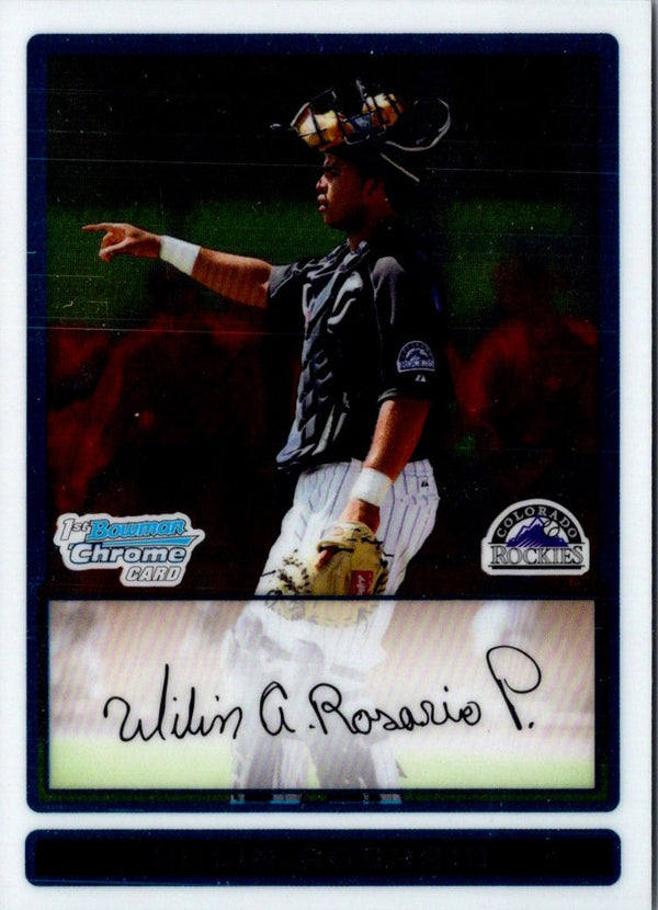 2009 Bowman Chrome Prospects Wilin Rosario #BCP58