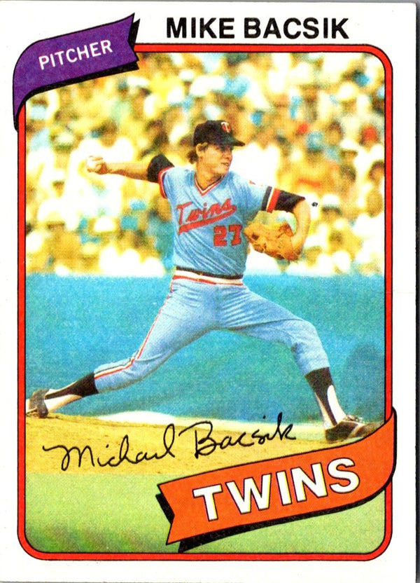 1980 Topps Mike Bacsik #453 NM-MT