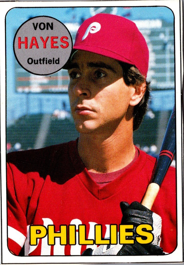 1990 Baseball Card Magazine '69 Topps Replicas Von Hayes #20