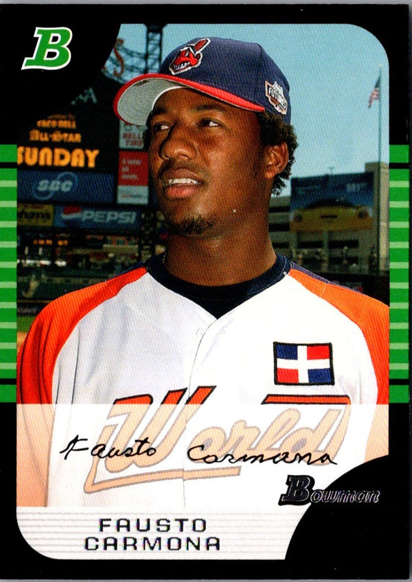 2005 Bowman Chrome Draft Picks & Prospects Fausto Carmona #BDP122