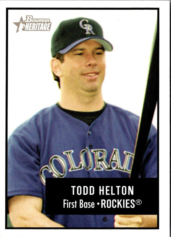 2004 Topps Clubhouse Collection Todd Helton #THE