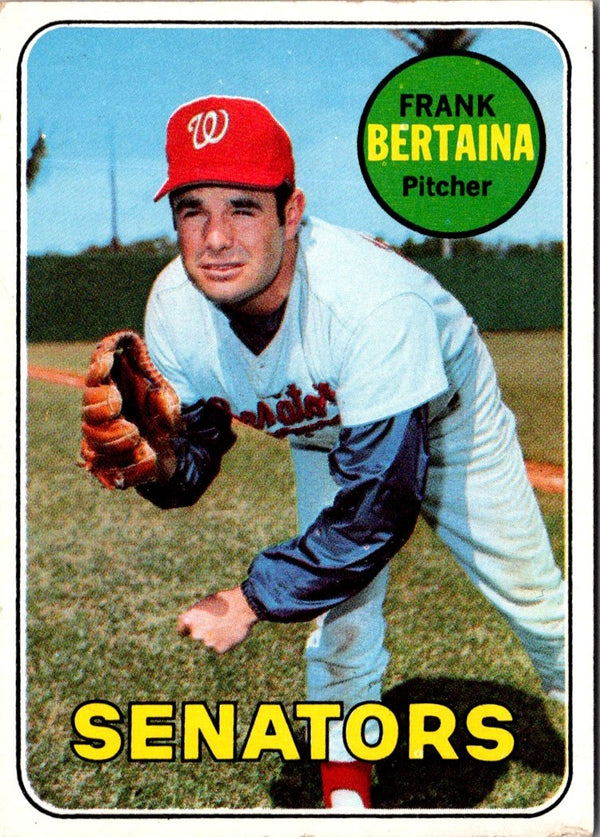 1969 Topps Frank Bertaina #554 EX