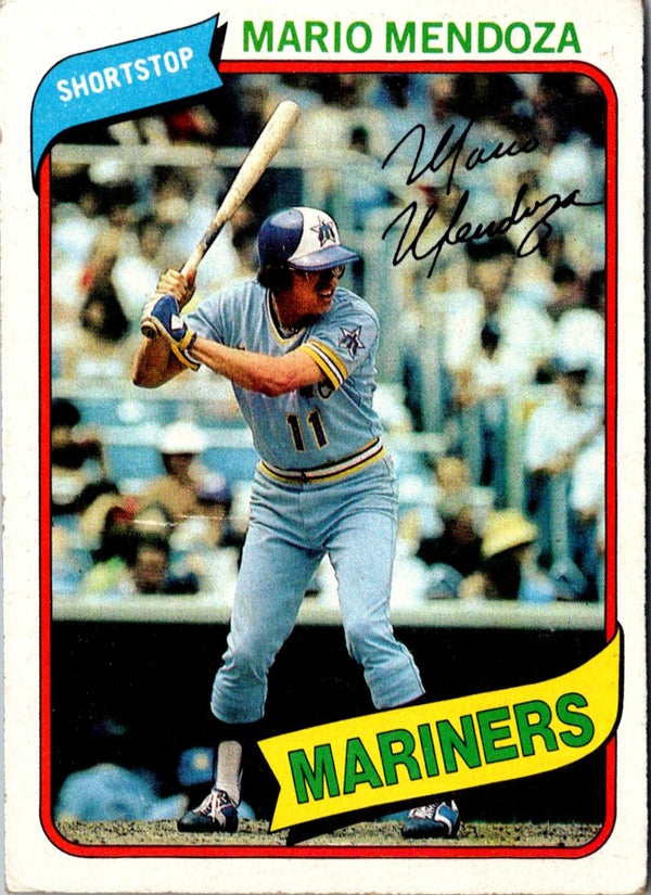 1980 Topps Mario Mendoza #652 NM-MT