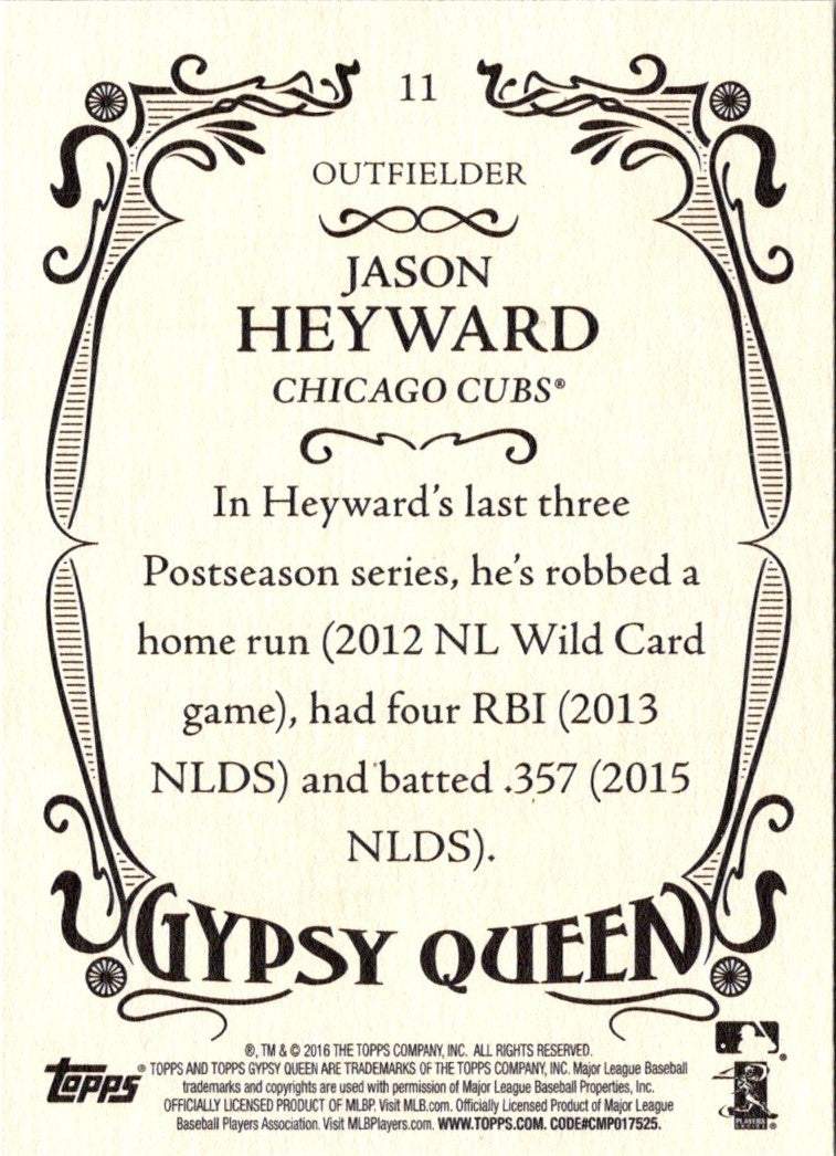 2016 Topps Gypsy Queen Jason Heyward