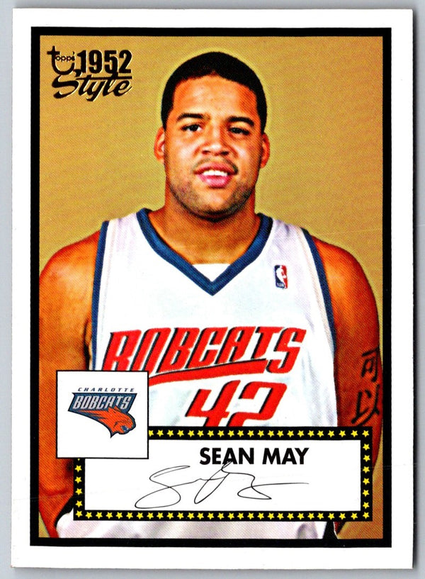 2005 Topps 1952 Style Sean May #156 Rookie