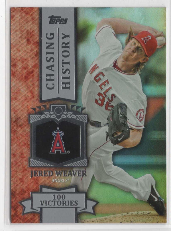 2013 Topps Chasing History Jered Weaver #CH-53