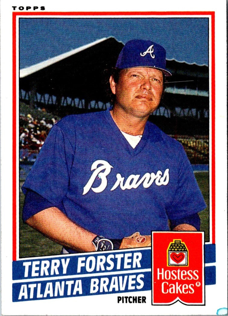 1985 Topps Hostess Atlanta Braves Terry Forster