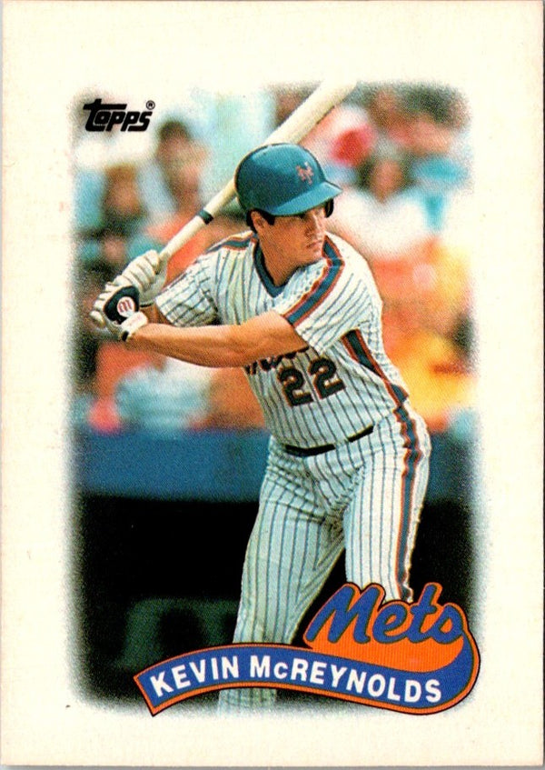 1989 Topps Major League Leaders Minis Kevin McReynolds #27