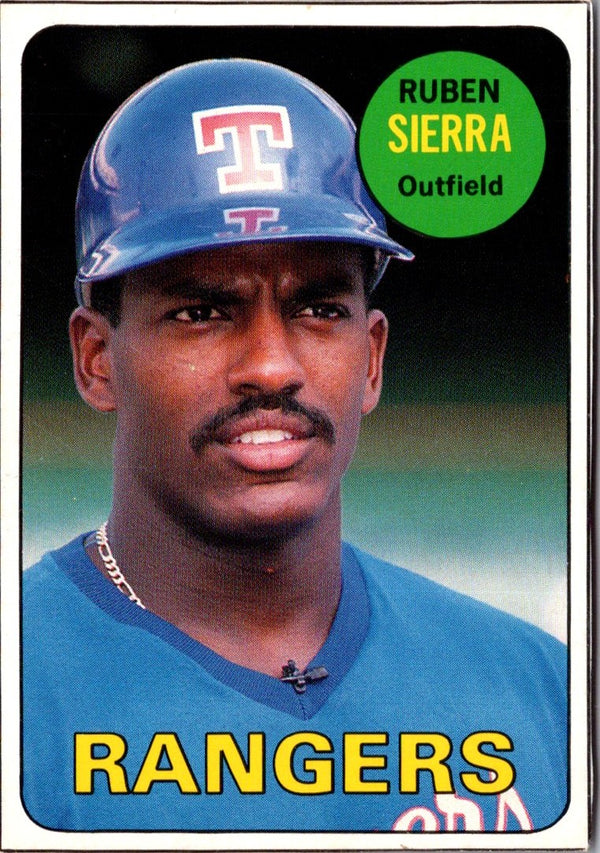 1990 Baseball Card Magazine '69 Topps Replicas Ruben Sierra #40