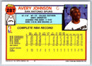 1991 Topps Avery Johnson