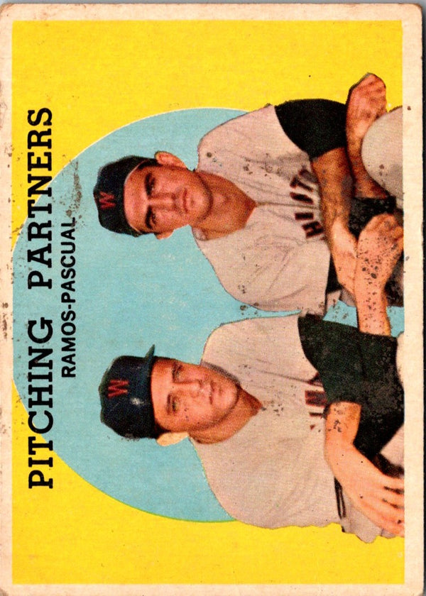 1959 Topps Pitching Partners (Pedro Ramos/Camilo Pascual) #291 GOOD