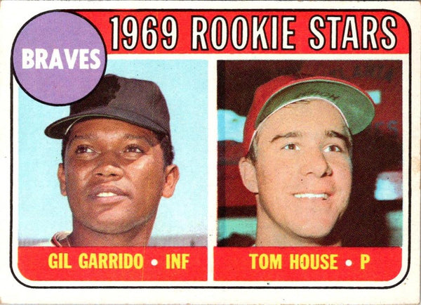 1969 Topps Braves Rookies - Gil Garrido/Tom House #331 Rookie EX