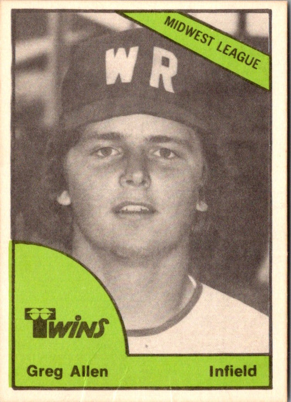 1978 TCMA Wisconsin Rapids Twins Greg Allen #419