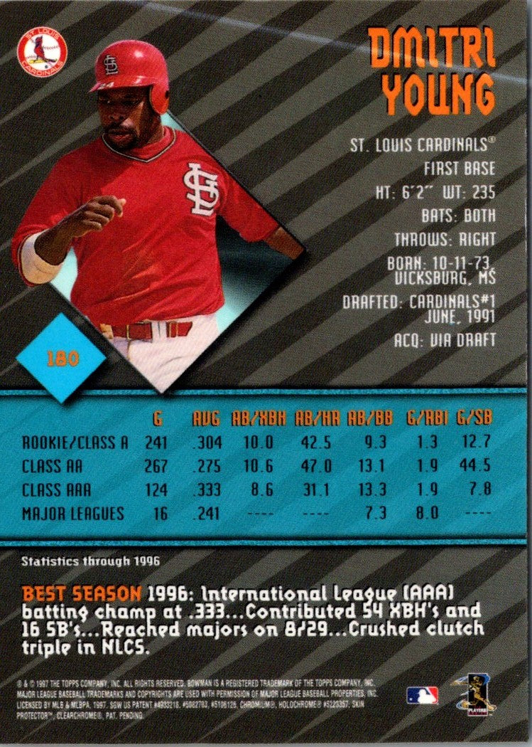 1997 Bowman's Best Dmitri Young