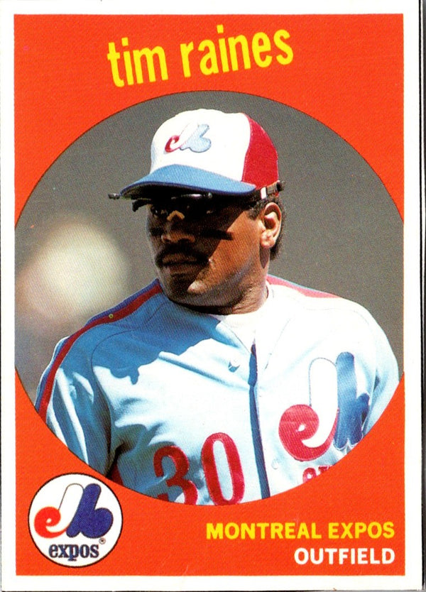 1989 Baseball Card Magazine '59 Topps Replicas Tim Raines #39