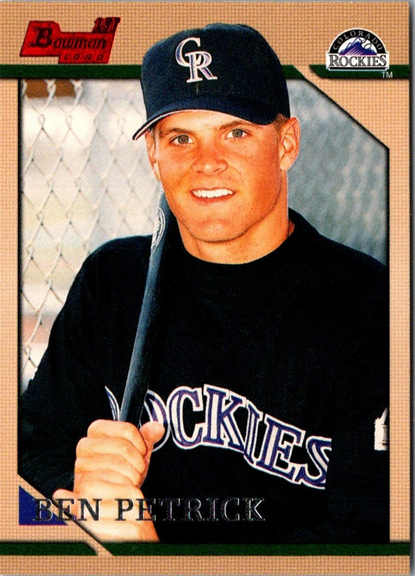 1996 Bowman Ben Petrick #252 Rookie