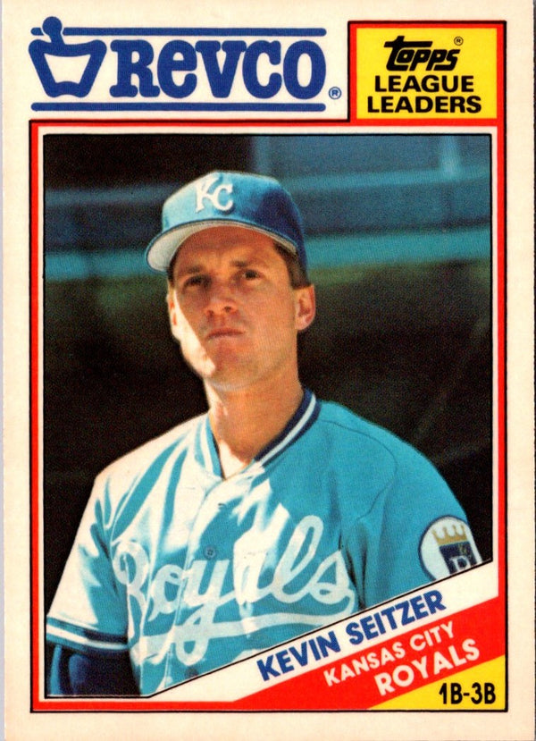 1988 Topps Revco League Leaders Kevin Seitzer #22