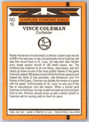 1989 Donruss Diamond  Kings Vince Coleman