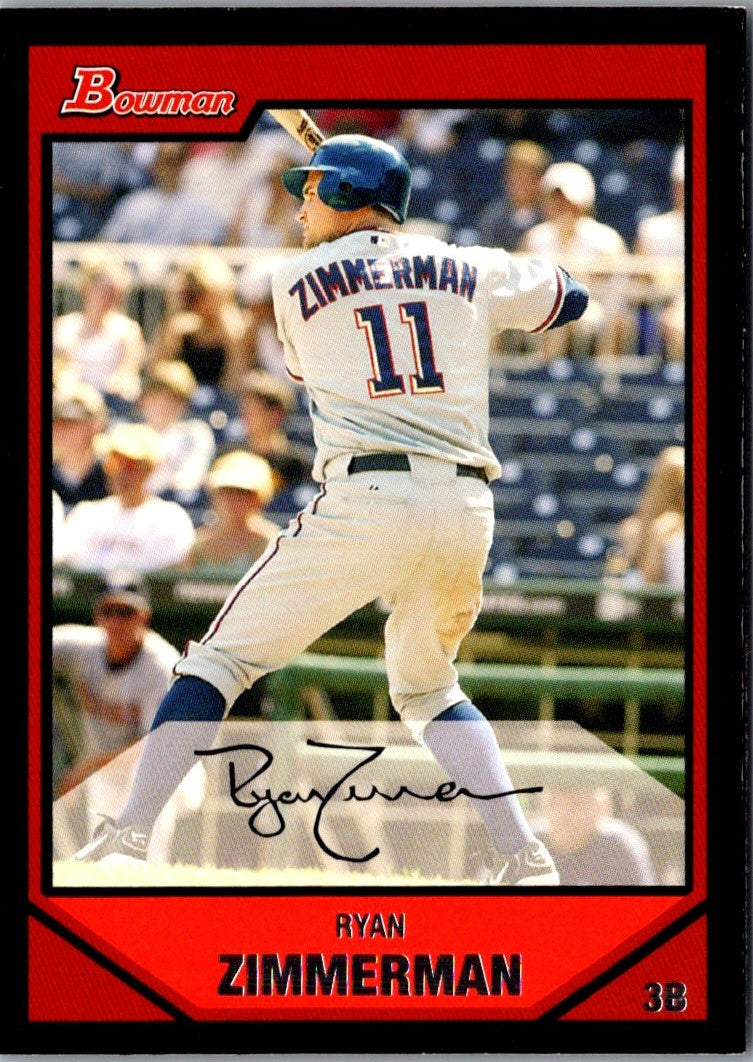 2007 Bowman Orange Ryan Zimmerman