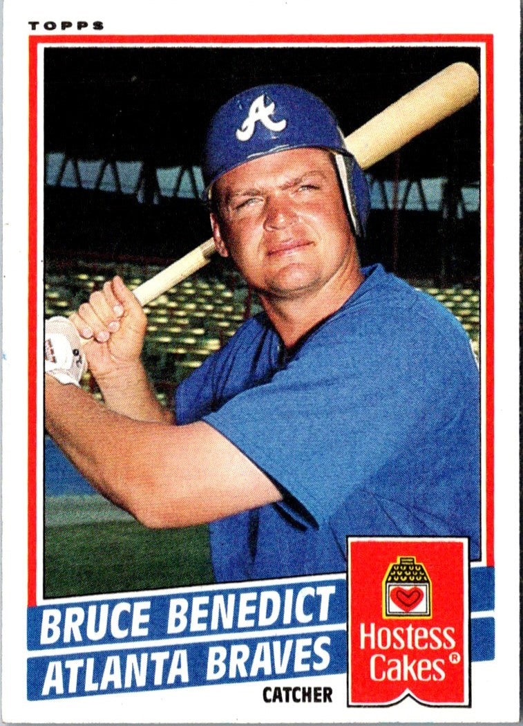 1985 Topps Hostess Atlanta Braves Bruce Benedict
