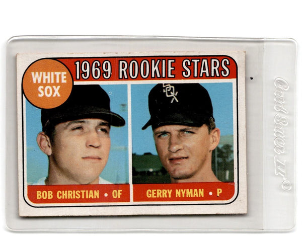 1969 Topps White Sox Rookies - Bob Christian/Gerry Nyman #173 EX