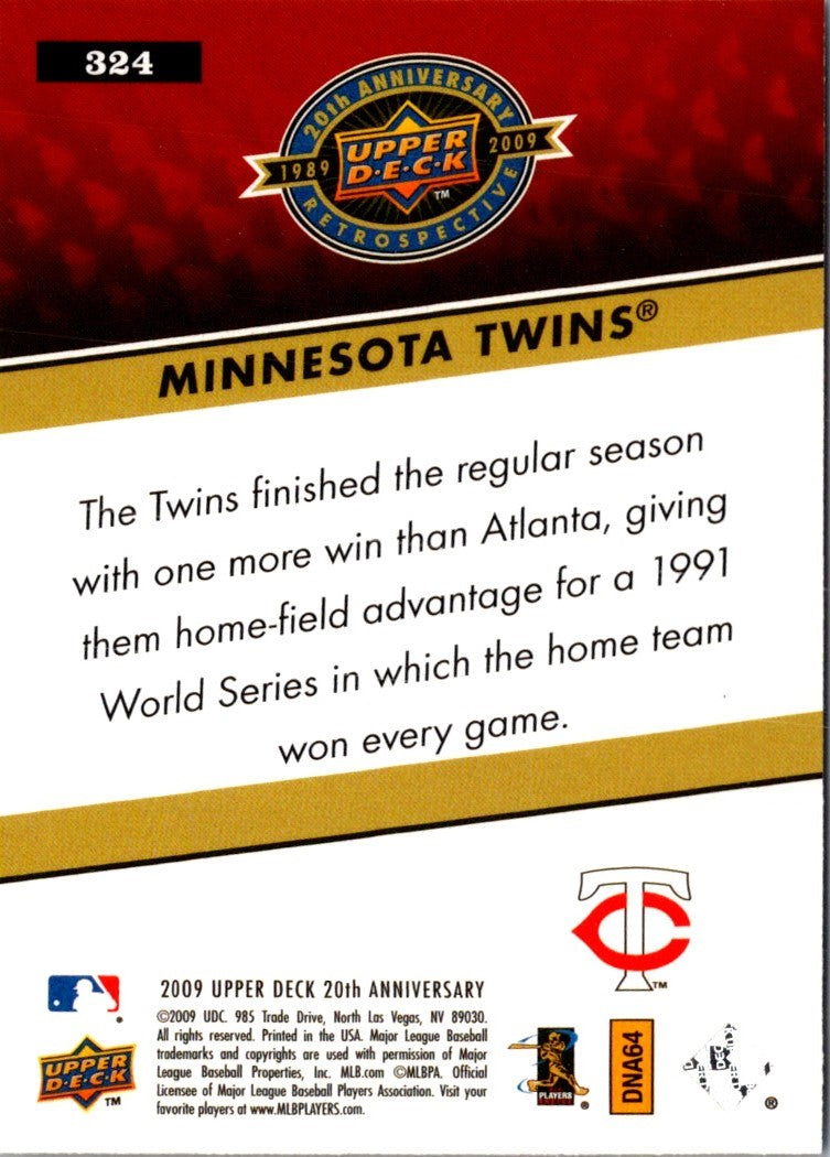 2010 Upper Deck Minnesota Twins