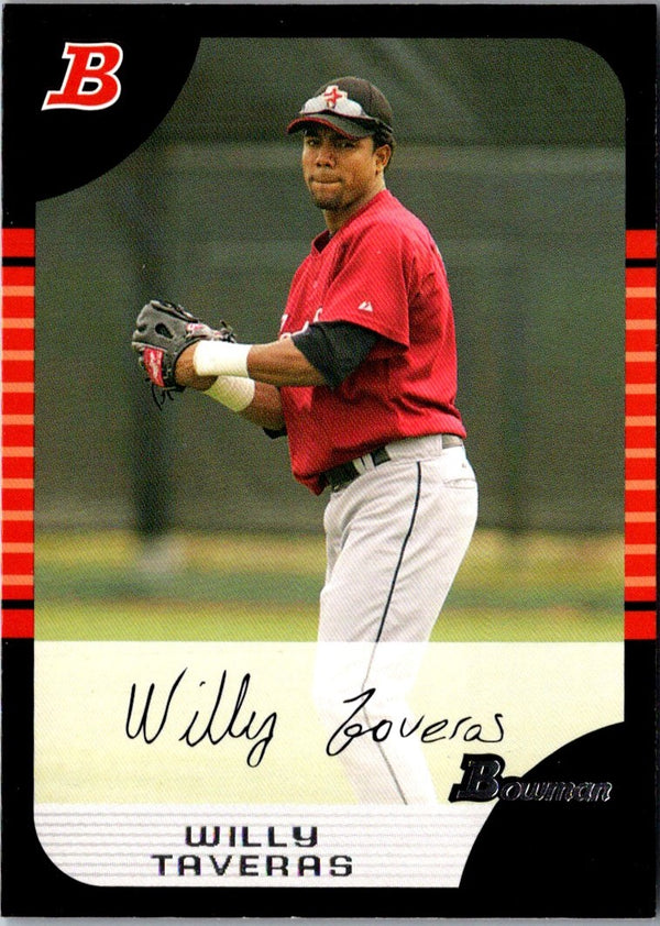 2005 Bowman Chrome Draft Picks & Prospects Willy Taveras #BDP11