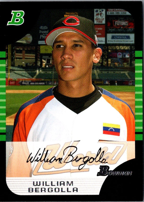 2005 Bowman Chrome Draft Picks & Prospects William Bergolla #BDP141