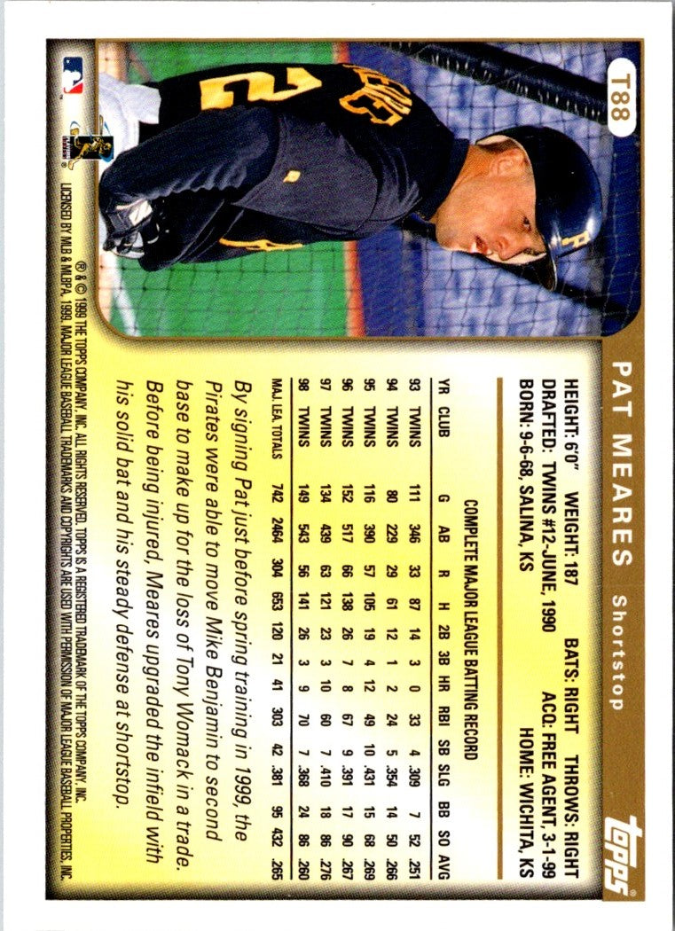 1999 Topps Traded Rookies Pat Meares