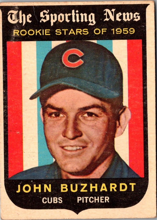 1959 Topps John Buzhardt #118 Rookie GOOD