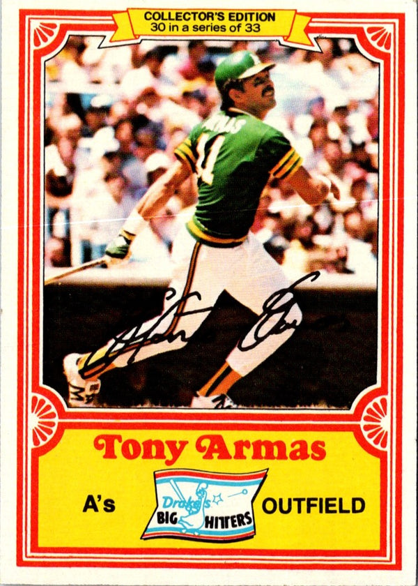 1981 Topps Drake's Big Hitters Tony Armas #30