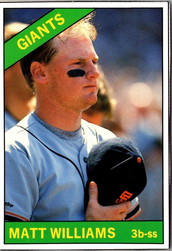 1991 Baseball Cards Magazine '66 Topps Replicas Matt Williams #6