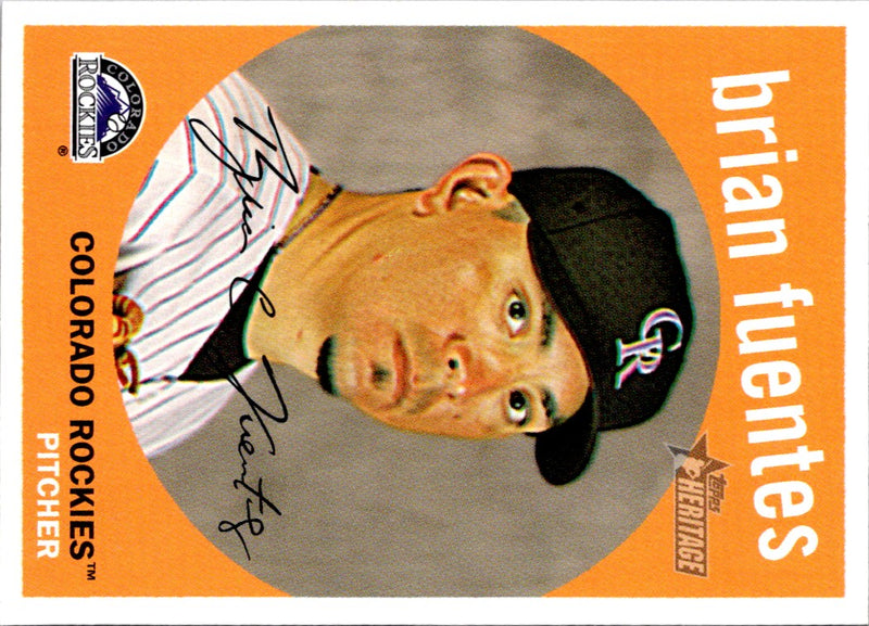 2008 Topps Heritage Brian Fuentes