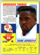 1991 Score Young Superstars Broderick Thomas