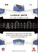 2008 Score Super Bowl XLIII LenDale White