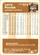 1983 Fleer Larry Parrish