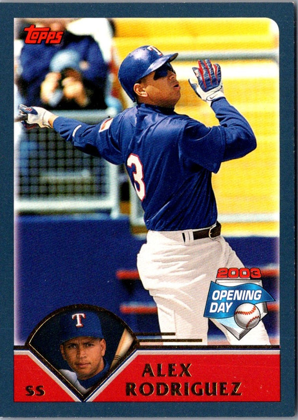 2003 Topps Opening Day Alex Rodriguez #1
