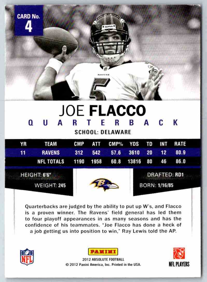 2012 Absolute Joe Flacco